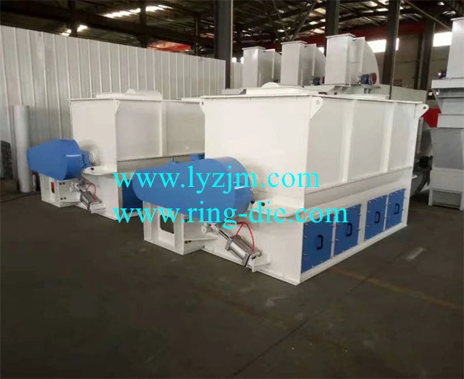 SLHY 1-10TPH Animal Feed Blender Machine / Single Shaft Paddle Grain Mixer animal Feed Mixing Machine