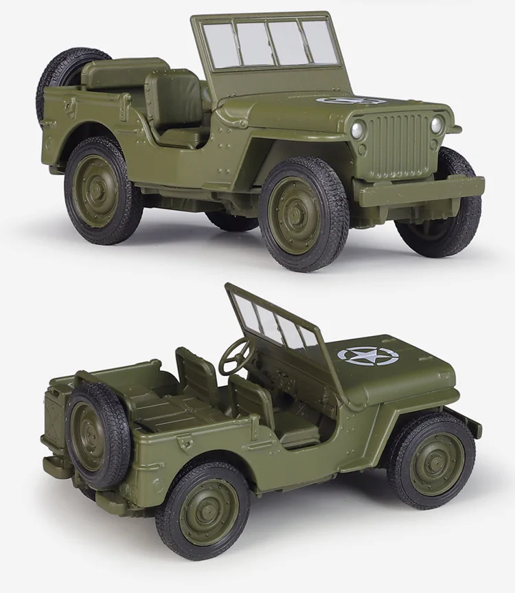 WELLY 1: 36 Willys MB SUV Simulation Alloy Car Model Pullback Ccar Toy MENTAL MODEL for Boy Collection Decoration