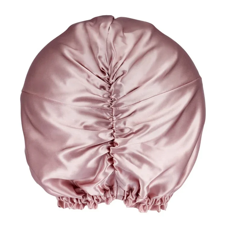 women wholesale custom logo pure silk hair turban wrap sleeping cap 100% mulberry silk satin hair bonnet