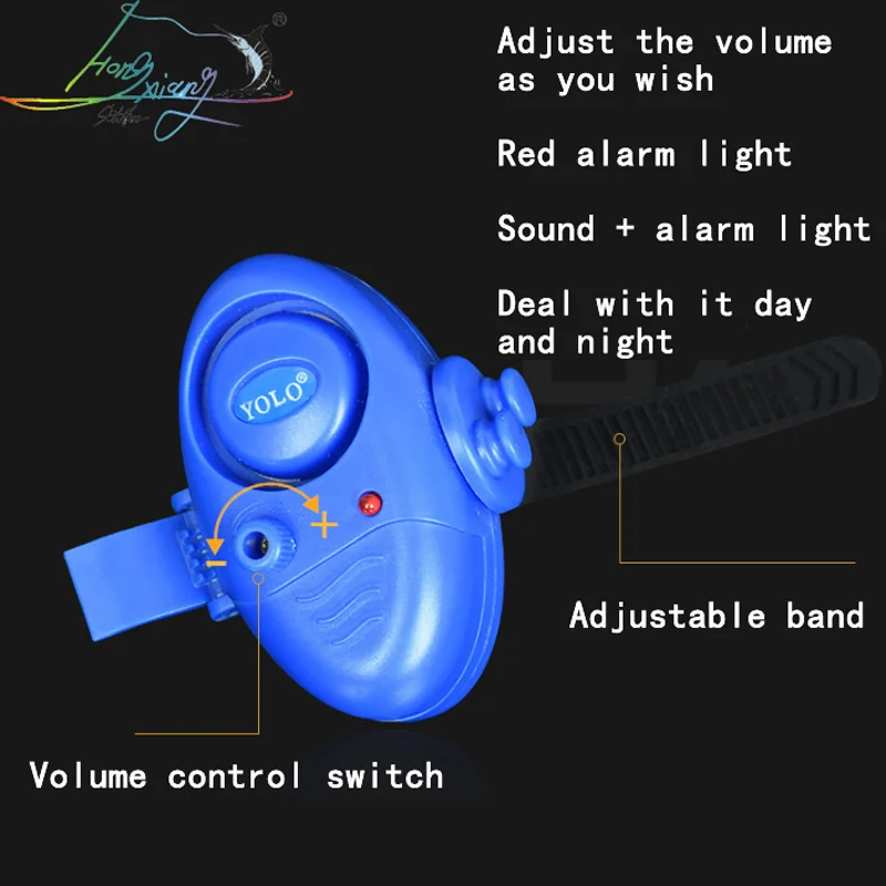 New Design 1pcs Electronic Bite Fishing Alarm LED Light Indicator Wireless Buffer Black Sound Alarm Carp Night Fishing