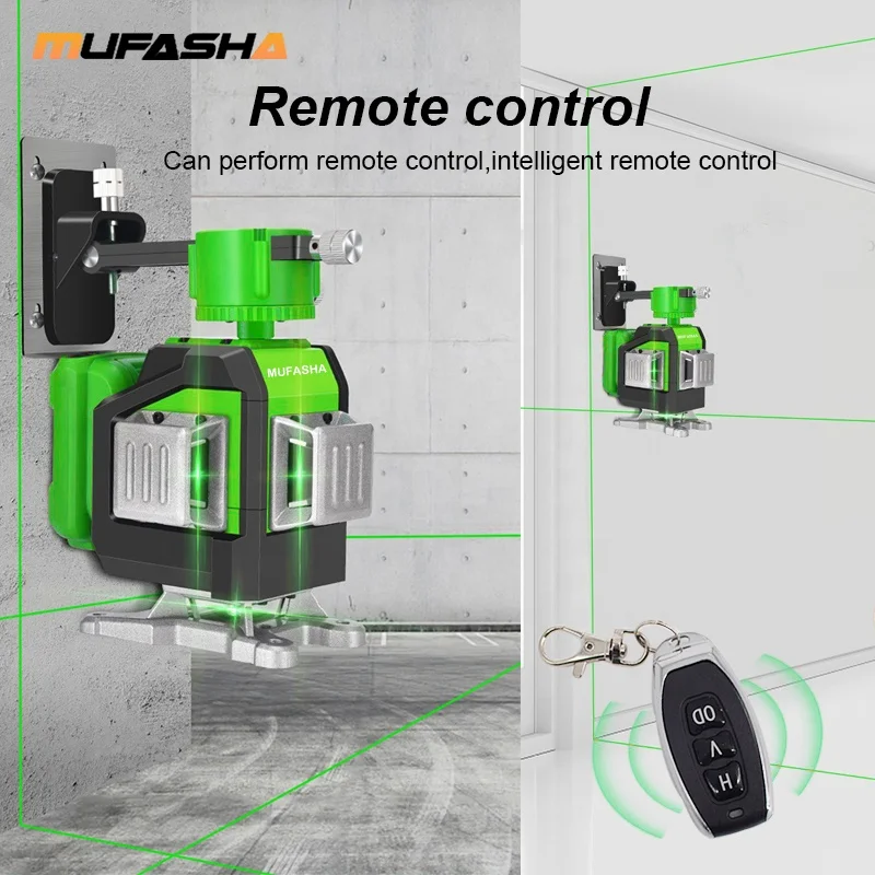  MUFASHA 12 line 3D automatic self-leveling laser level with L shape magnetic
