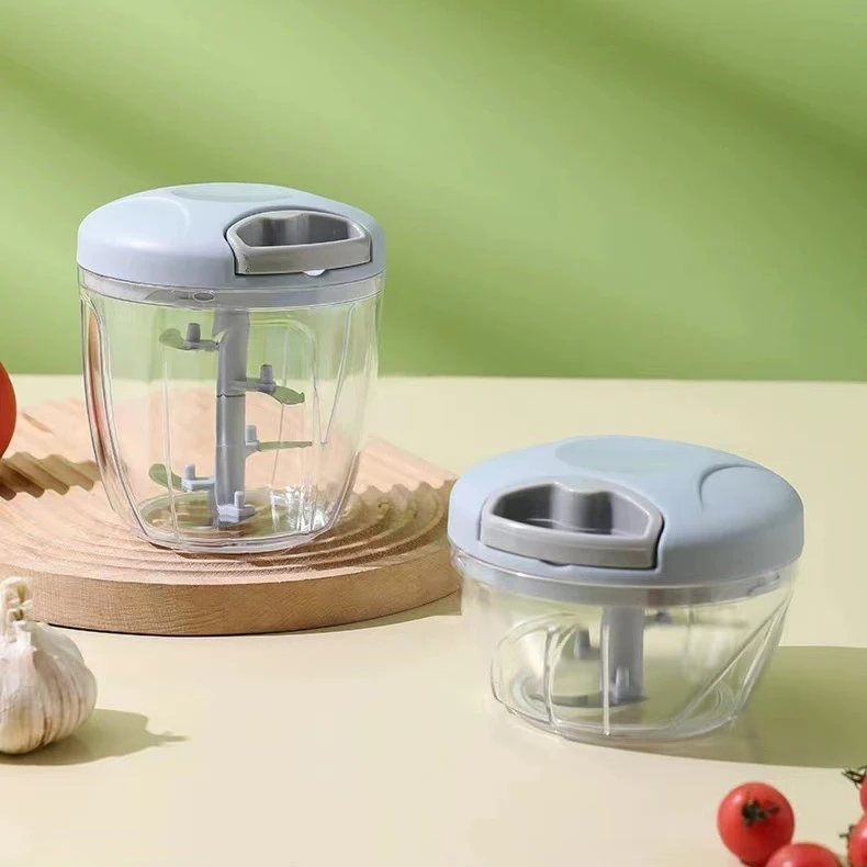 Wholesale Kitchen Gadget Vegetable Chopper Machine Garlic Crusher with Stainless Steel Blade for Vegetable Preparation