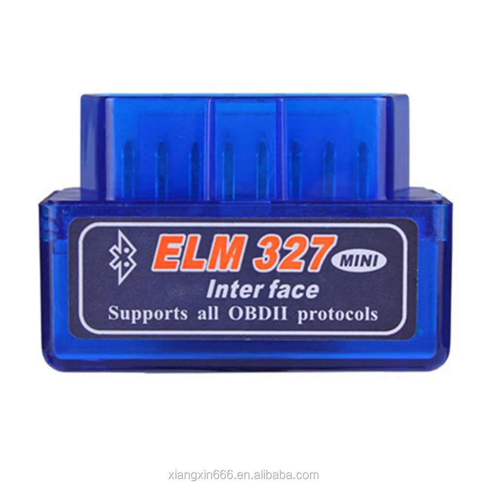 Автоматический диагностический инструмент 327 Elm BT OBD 2 синий недорогой сканер obd2 считыватель ошибок