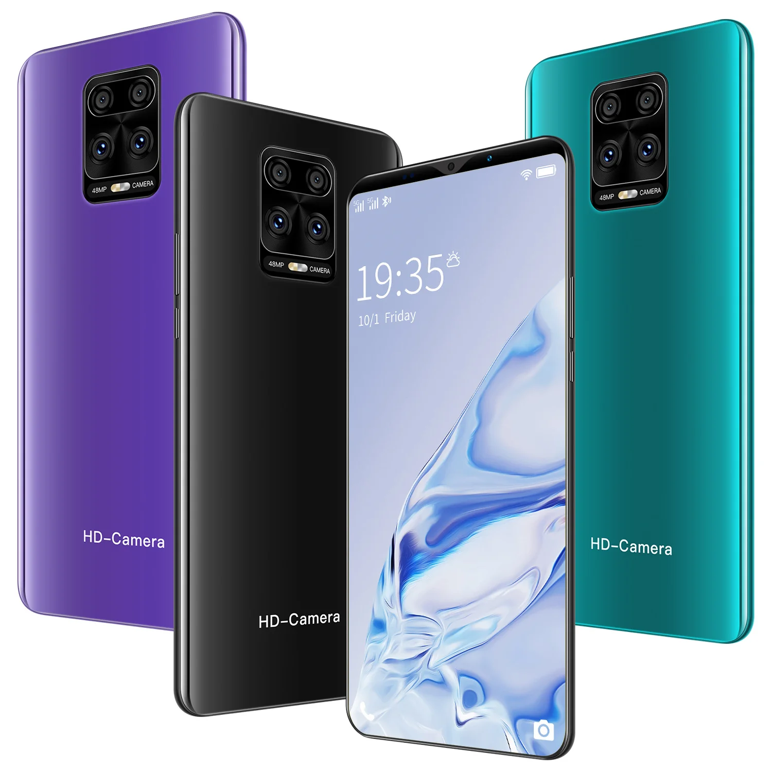 Smartphones Note9 Plus 5.8 Inch Face Recognition Unlocked Android Mobile Phone Cellphone