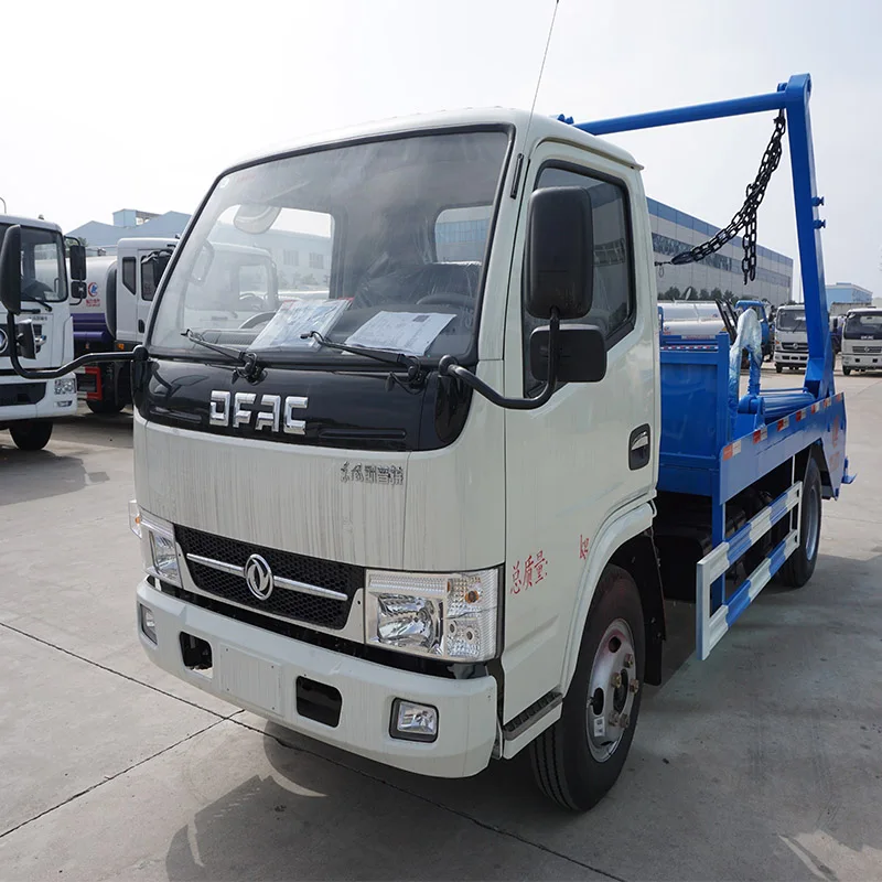 DONGFENG 4x2 RHD Съемный контейнер 5 м3 сборщик мусора т со стреловидным кузовом мусоровоз в наличии