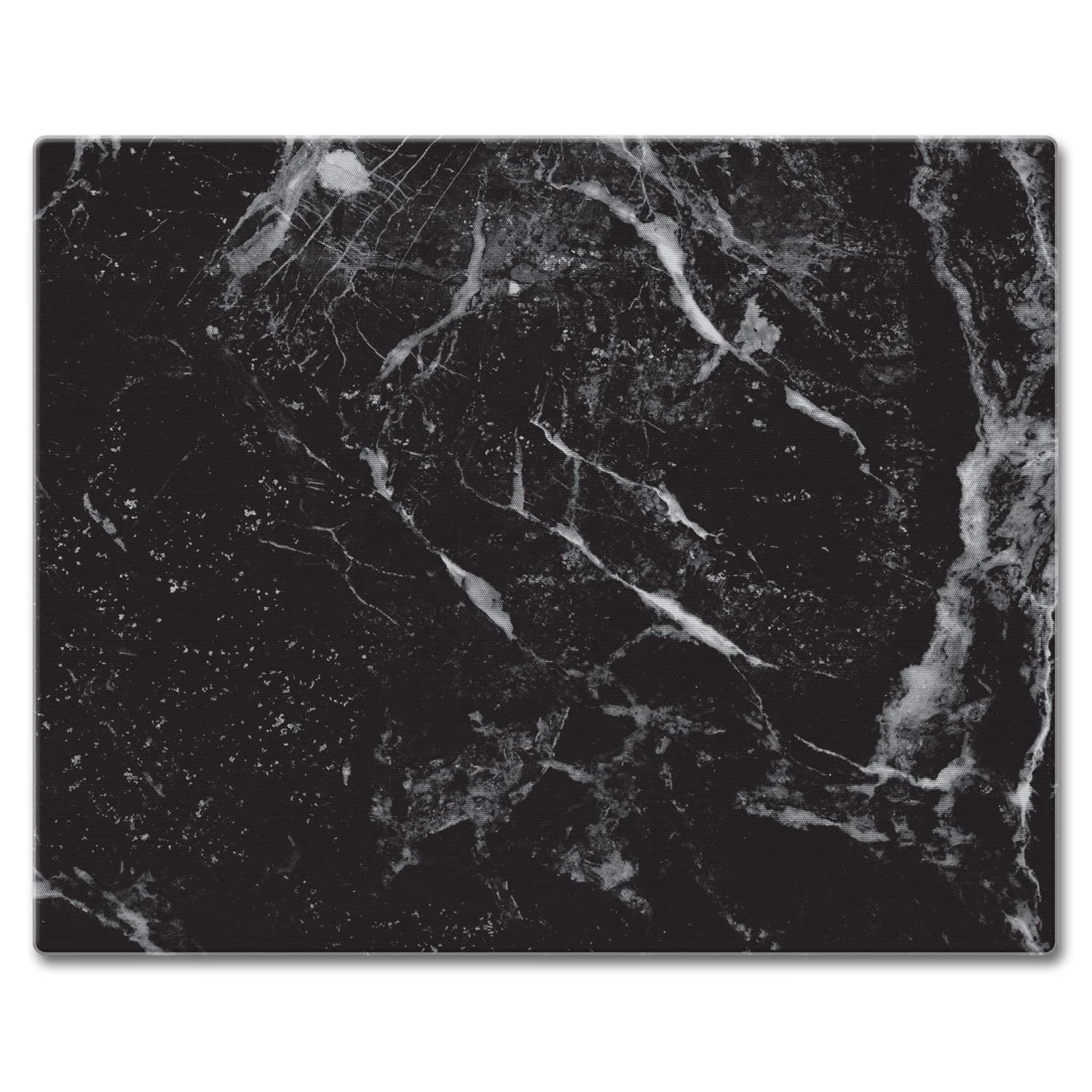 Black Marble Tempered Glass Chopping Board 15 x 12 inch Dishwasher Safe