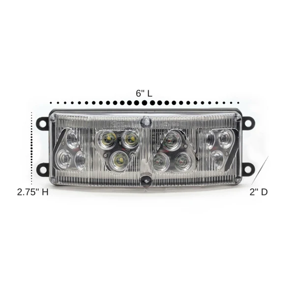 180 Degree LED Surface Mount Emergency Strobe Lights - Ambulance Warning Light for Fire Trucks