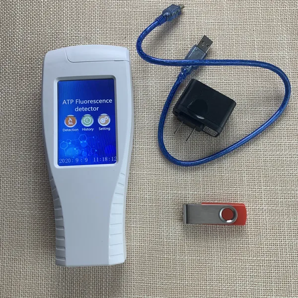 Atp fluorescent microbial detector hand held portable atp bacteria meter
