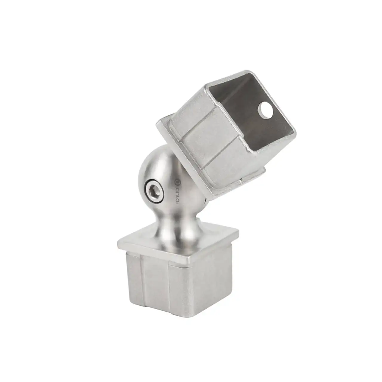 Inox 304 Square Round Steel Tube Connectors 90/180 Degree Handrail Railing Elbow Fitting