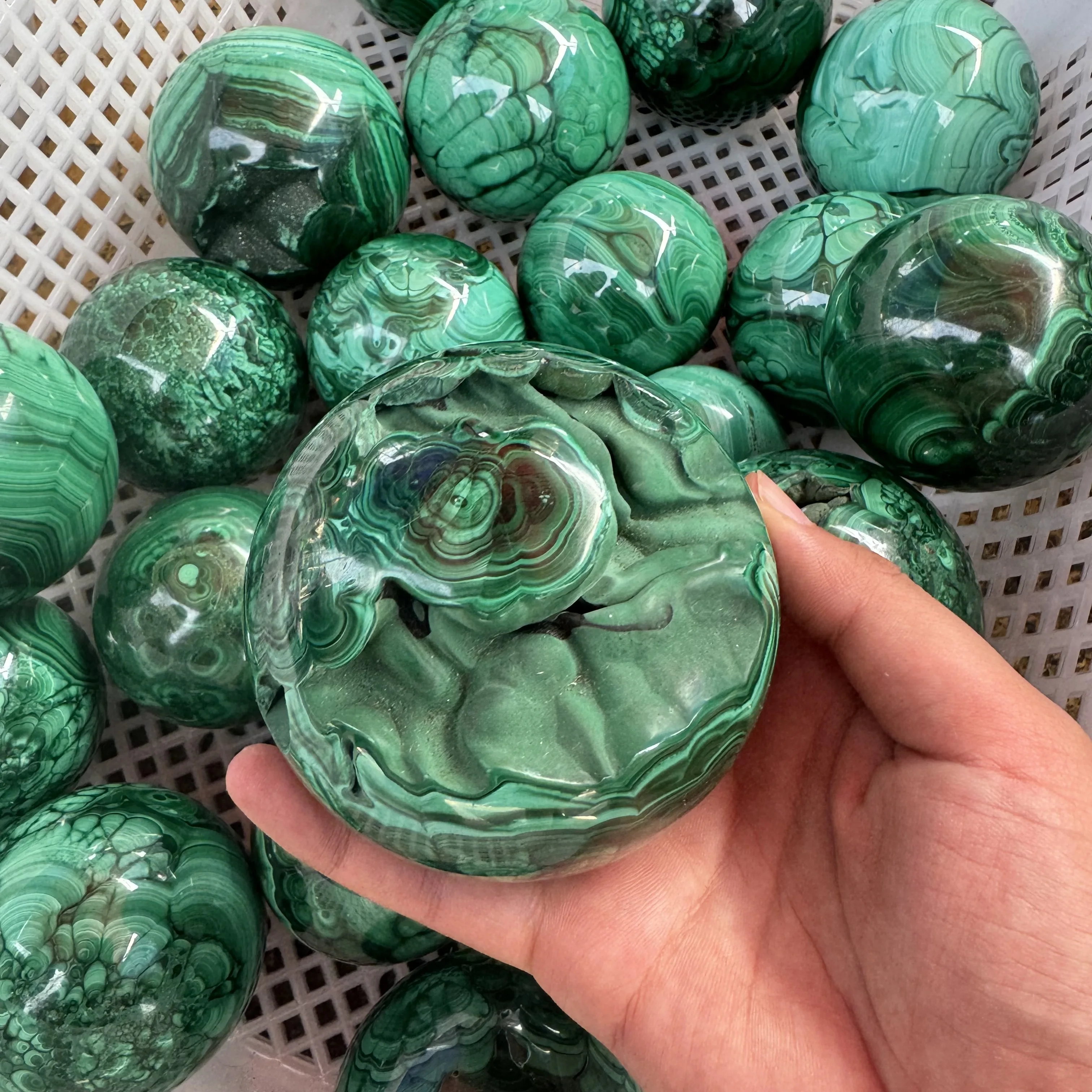 high quality natural malachite  ball natural crystal ball natural  malachite