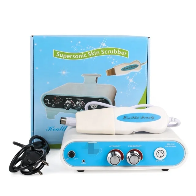 Professional 2023 facial dead skin peeling sonic cleaning ultrasonic skin scrubber blackhead remover face spatula