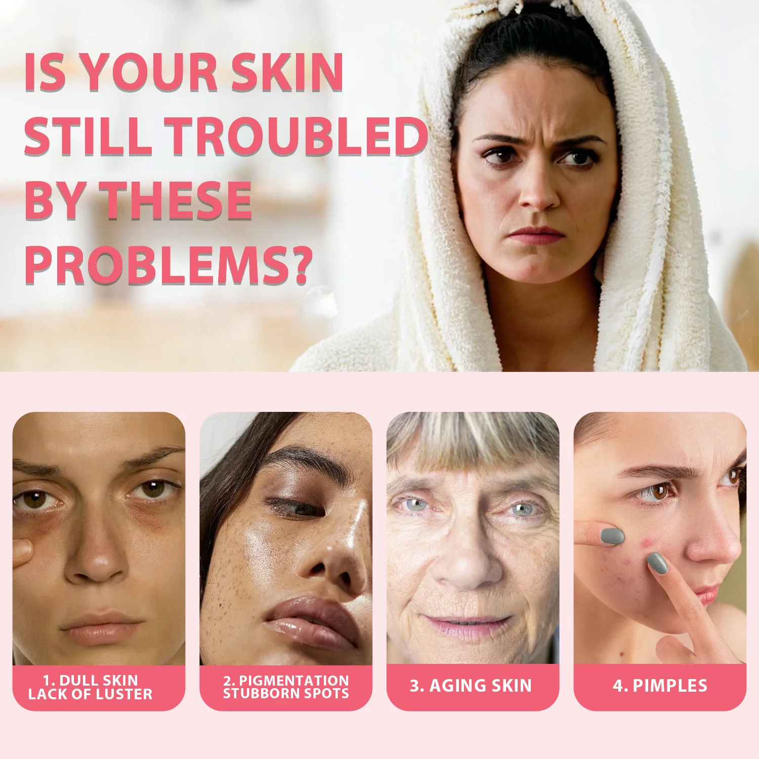 Customized Private Label Facial Care Natural Skin Brightening Kojic Acid Turmeric Cleansing Pads For 40 Pads