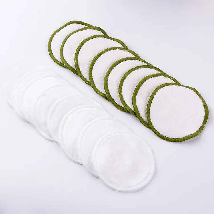 HZM 16 Pcs Facial Washing Sponge Soft Magic Face Cleaning Puff Sponge Organic made by Towel Gourd Pure natural Bamboo Pads
