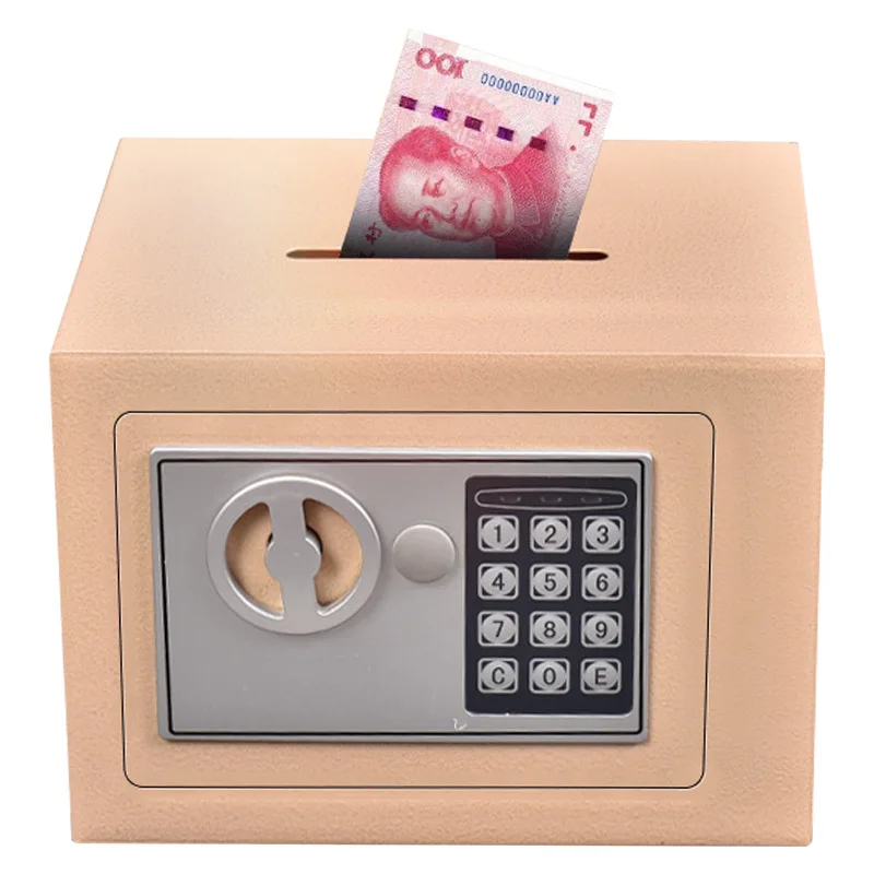 Low Price Digital Lock Black Safe Box Home Use Mini Iron Steel Safe Cabinet Cheap Electronic Personal Safes Save Deposit Box
