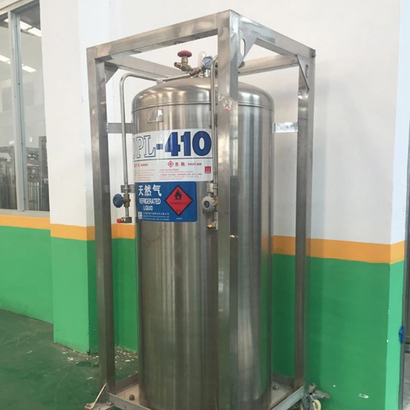 DPL-450-410L -2.02MPa Insulated Welded Pressure Vessel New Liquid Oxygen Dewar Cylinder Tank with Pump Core Components