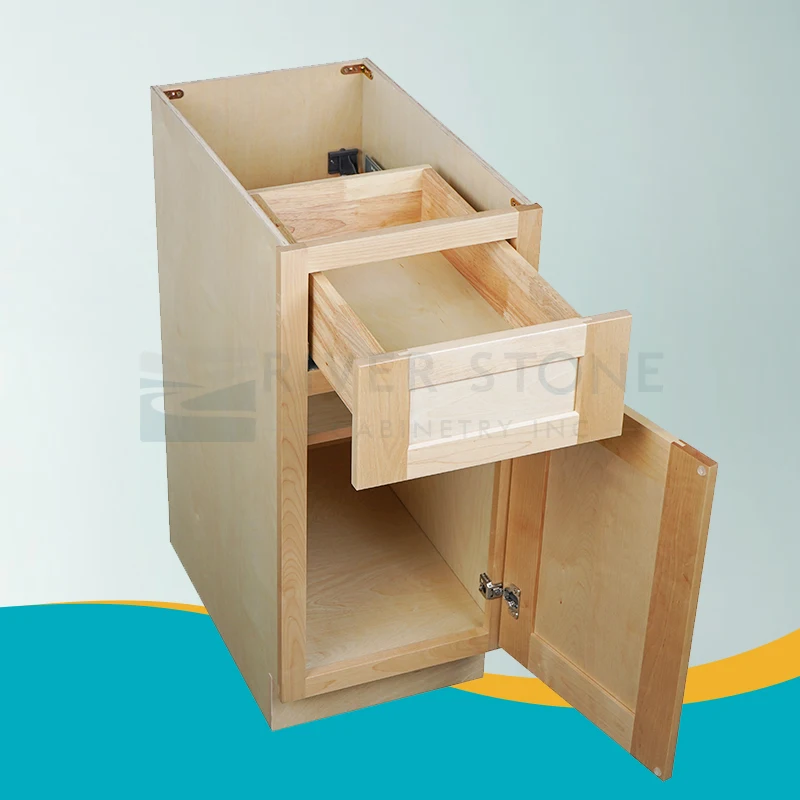 American Warehouse In Stock Modern Design RTA Birch Essence Kitchen Solid Wood Cabinet Building Projects