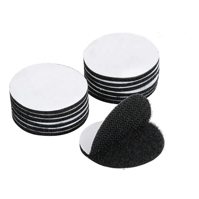 Nylon 1 inch  adhesive hook and loop dots  hook loop with glue for school  DIY