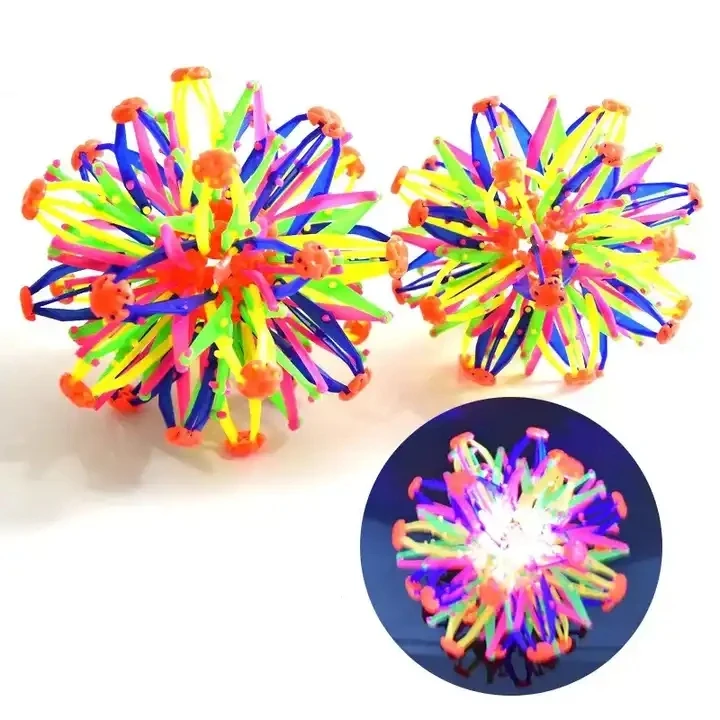 RTS Novelty Toy Hand Catch Breathing Flower Balls Kids Intelligent Toys Stress Relief Expandable Ball