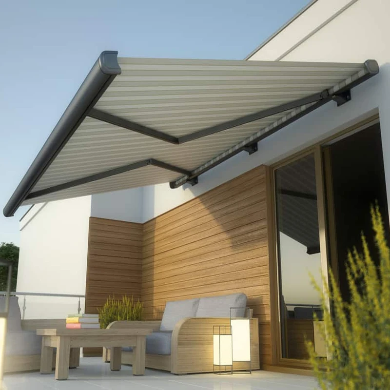 decorative outdoor garden arches aluminium patio cover fabric awnings retractable full case for terrace