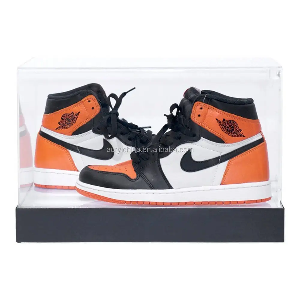 Transparent Acrylic Panels Display Cases Shoes Collection Box With Led light Clear Shoes Acrylic Storage Box