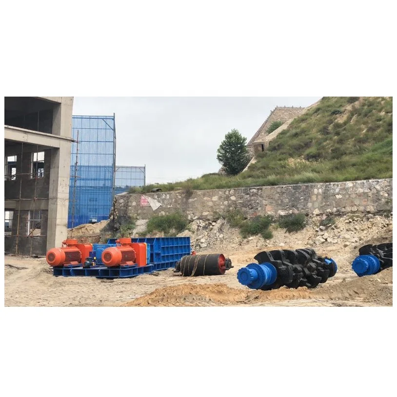 High capacity twin shaft coal mineral sizer coal crusher machine