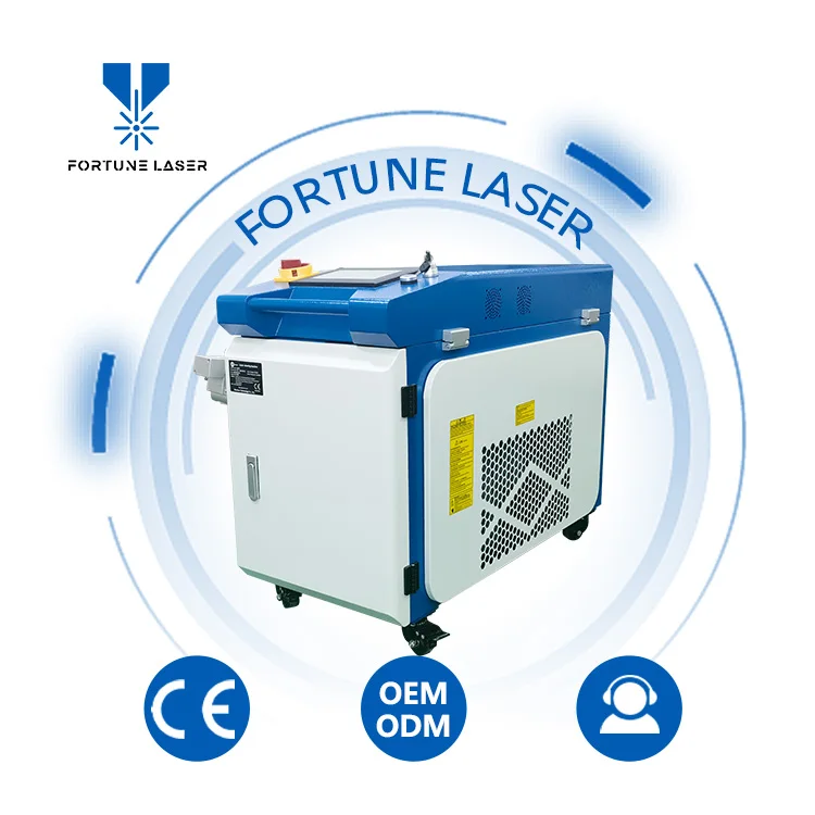 1500w 2000W 3000W Portable Fiber Laser Cleaning head Metal Rust Removal Laser Cleaner To Remove Rust and Paint machine