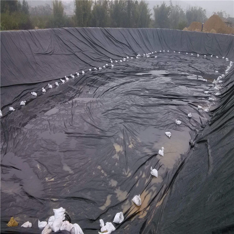 0.75mm 0.5mm  Geomembrane Pond Liner for Aquaculture Farm Projects in Philippines