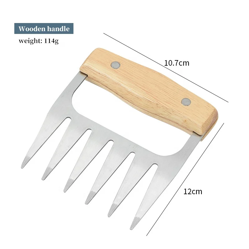 Meat Claws Pulled Beef Meat Shredder Claw Hot Sell Stainless Steel Tools Silver Polybag Kitchenware Barbeque Support