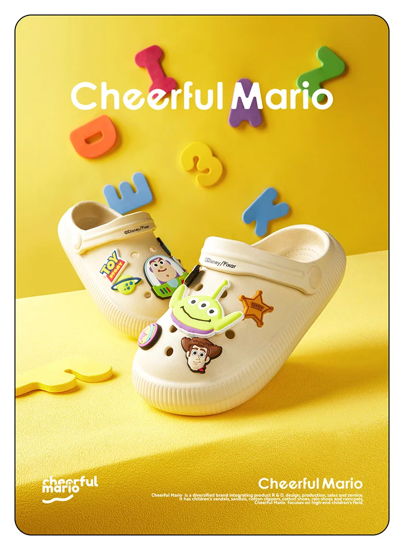 New Design EVA Hole Non-Slip KIDS Clogs  Summer Outdoor Cute Cartoon Beach Sandals  Shoes for  Boys  and Girls