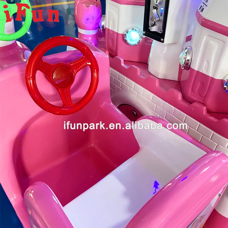 Kids Electric Track Train With Sensor Indoor Arcade Game Machine Kids Castle Train Game Machine for Center