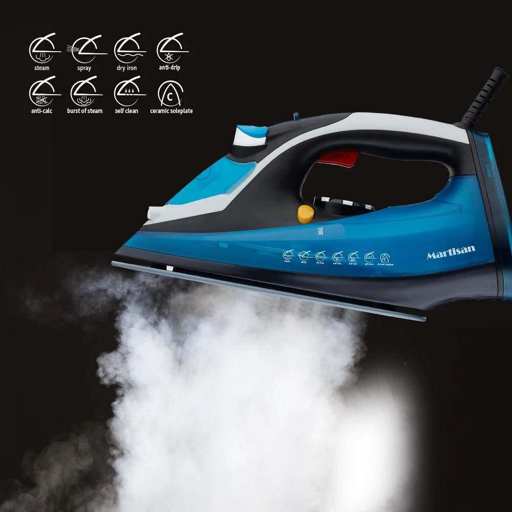 Martisan Hot Sale Ironing Machine Electr Irons Industrial Garment Suits Home Use Ningbo Portable Steam Iron For Clothes