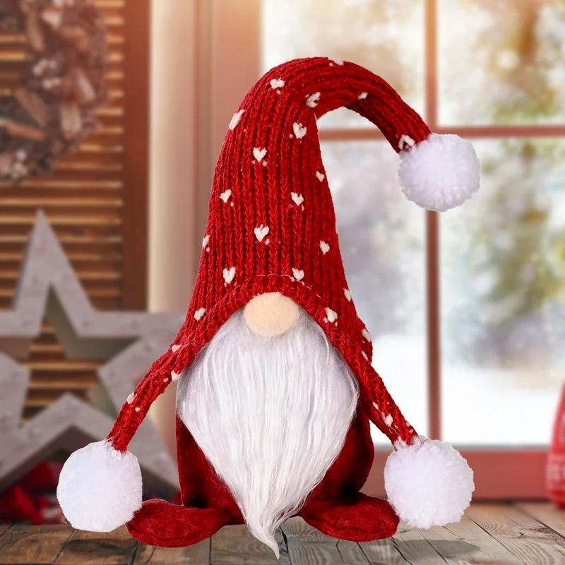 Santa Faceless Doll Christmas Decorations For Home 2021 Merry Christmas Ornament Xmas Gifts Navidad Noel Happy New Year 2022