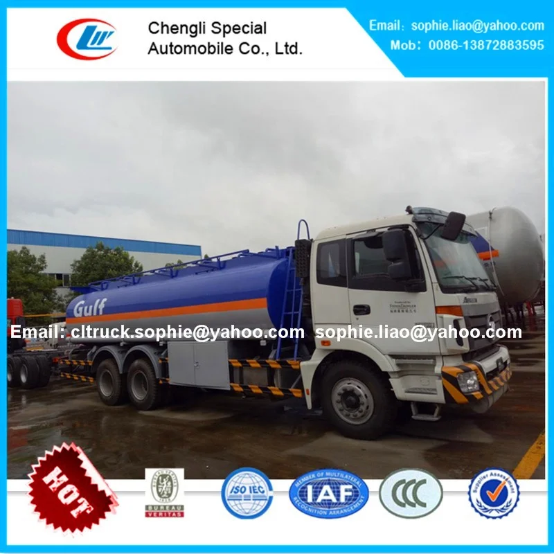 FOTON 6x4 25m3 Fuel Tanker Transport Truck Oil Pump Trucks