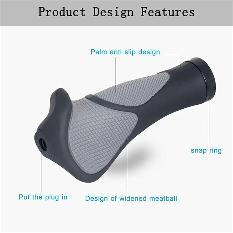 Ergonomic Design Integrated MTB Cycling Hand Rest Anti-skid Grips For Bicycle