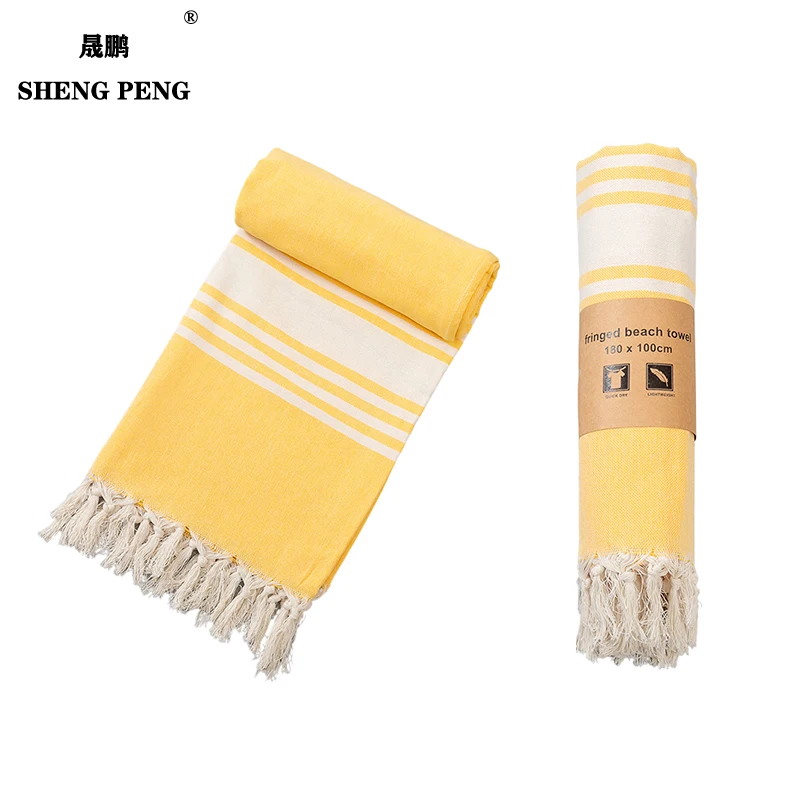 Superdry Travel Beach Towel Luxury Turkish Bath Towel with High Quality Beach Sand Free Luxe GSM Customizable BoHo Design