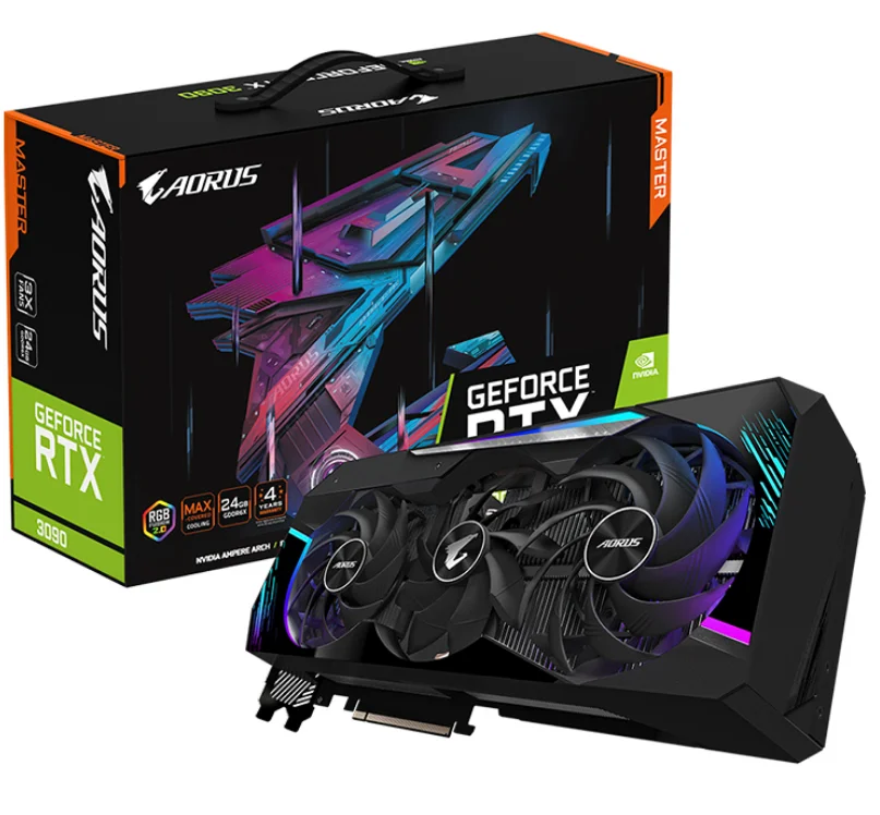 ASUS ROG-STRIX-RTX3090-O24G-Gaming видеокарта с 1860-1890 МГц 24 ГБ GDDR6X Поддержка 8K монитор ROG STRIX RTX