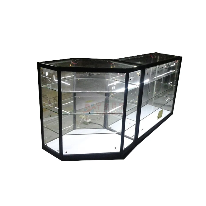 short cabinet with base and sliding lock grocery display cabinet and  shop display
