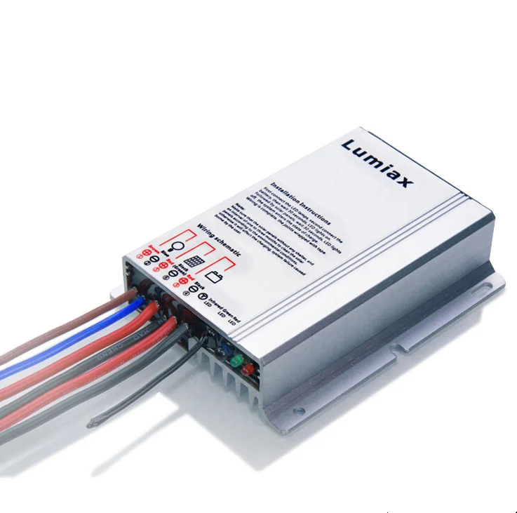 Lumiax 10A 12 В 24 солнечные уличные фонари литиевая батарея LiFePO4 камера видеонаблюдения pwm контроллер солнечного заряда