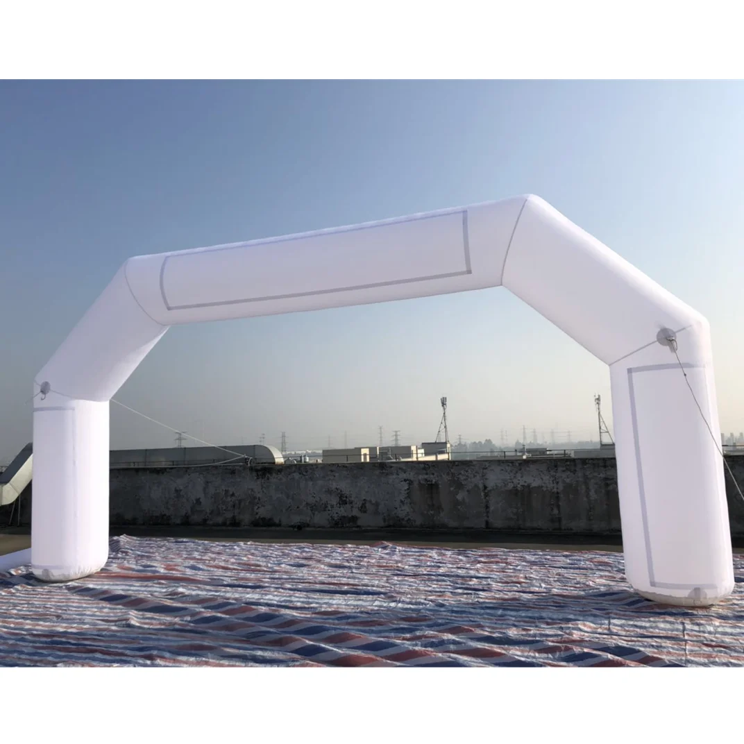 Hot Selling Inflatable White Archway With banner For Advertising/Racing/ Events/Activity