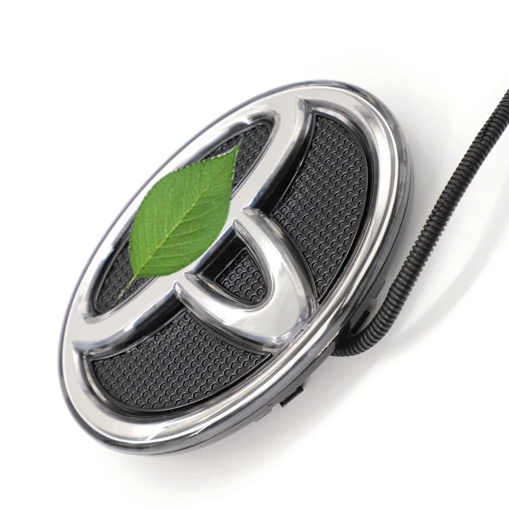 Illuminated 4D5D Silver/Black Car Tail  Logo Badge Emblem LED  Light Car Led head logo light Auto Lighting Accessories For prado