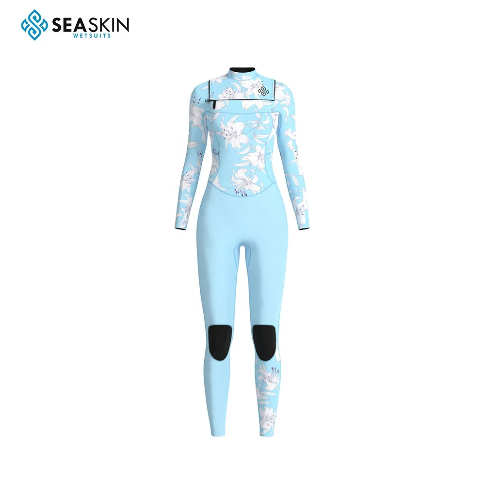 Eco-friendly Limestone 4/3mm Chest Zip Wholesale Neoprene Surfing Women Men Diving Suit Wetsuit