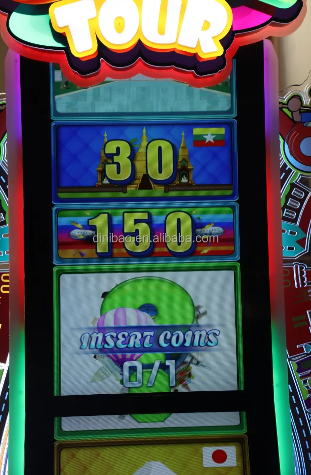 Dinibao Hot Sale coin operated high profit globe tour arcade redemption ticket game machine for Game Center