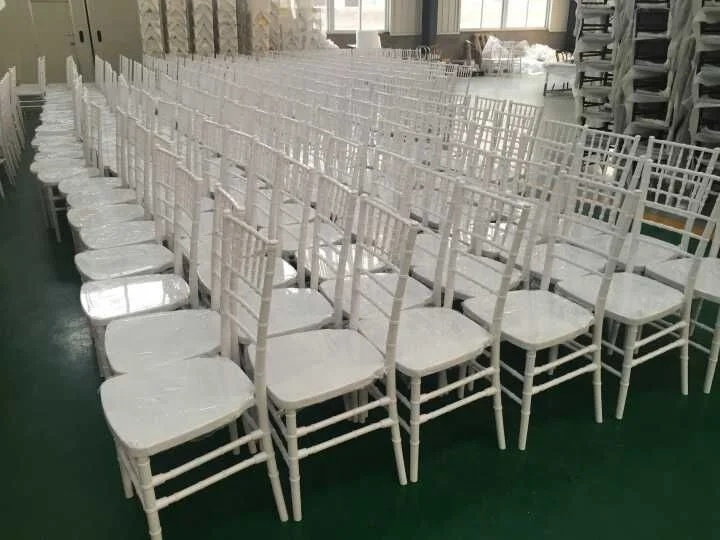 Hotel Wedding USA White Resin Chiavari Chair Tffany Dining Chairs