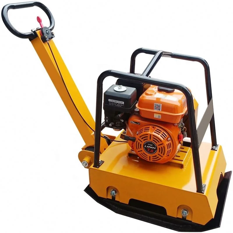 Factory customized 5.5HP road construction gasoline vibration flat compactor reverse vibrating plate compactor