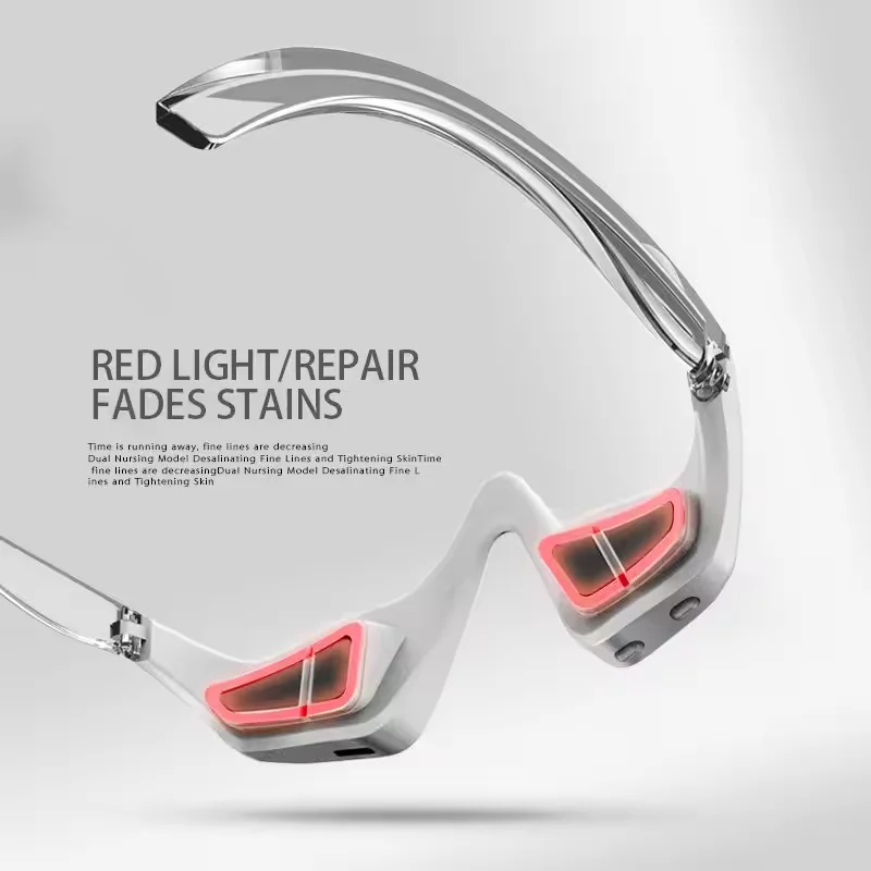 Smart Portable Type-C Eye Massager with Red Light Therapy Anti-Aging 3 Gears Vibration Anti-Wrinkle for Face