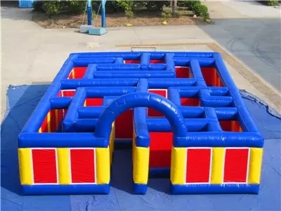 Outdoor Halloween Inflatable Laser Tag Labyrinth Hunted House Inflatable Corn Maze Obstacle Course