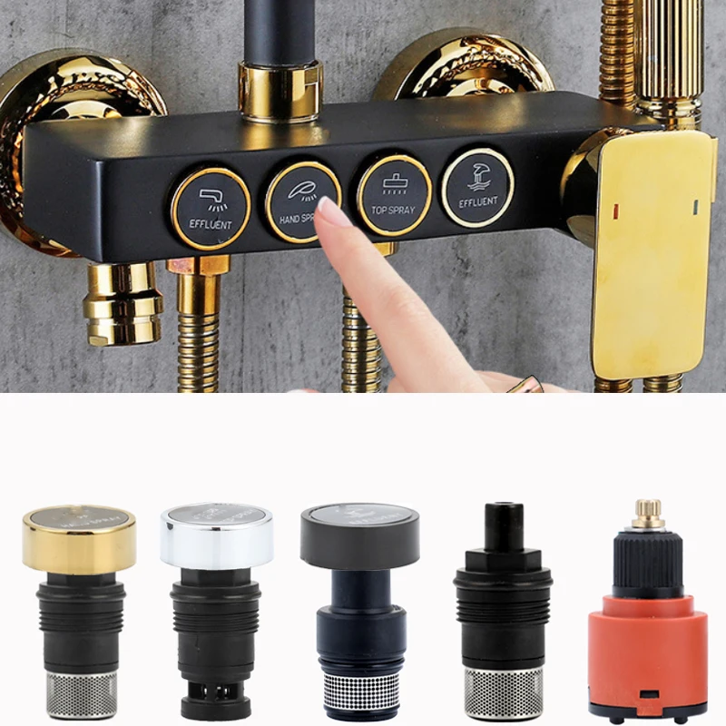 Antique Modern Golden Rainfall Piano Shower Set Contemporary Thermostatic Faucets for Bath Polished Rain-Spray Bathtub