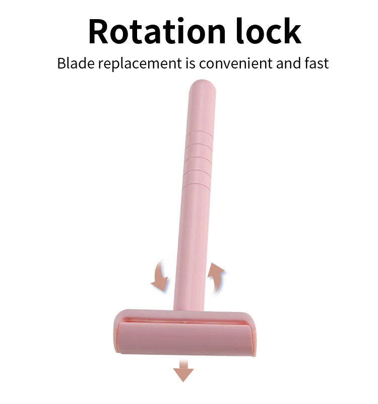 Female Razors Double Edge Safety Razor Classic Shaving Blade for First Time Shavers