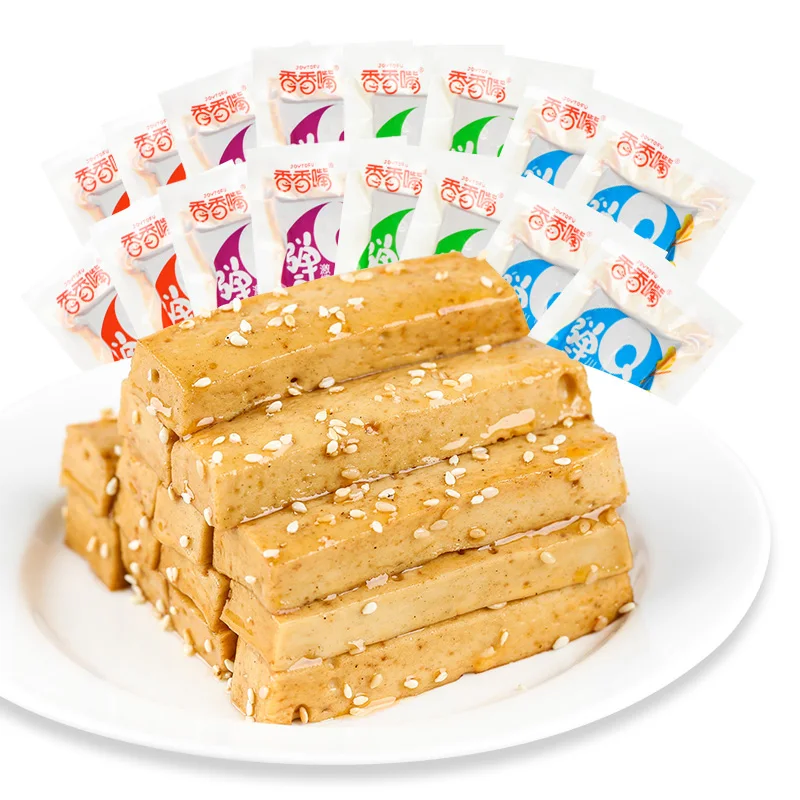 
xiangxiangzui 500g Dried Bean Curd Various Spicy Flavor mixed Vegetarian Meat chinese snack 