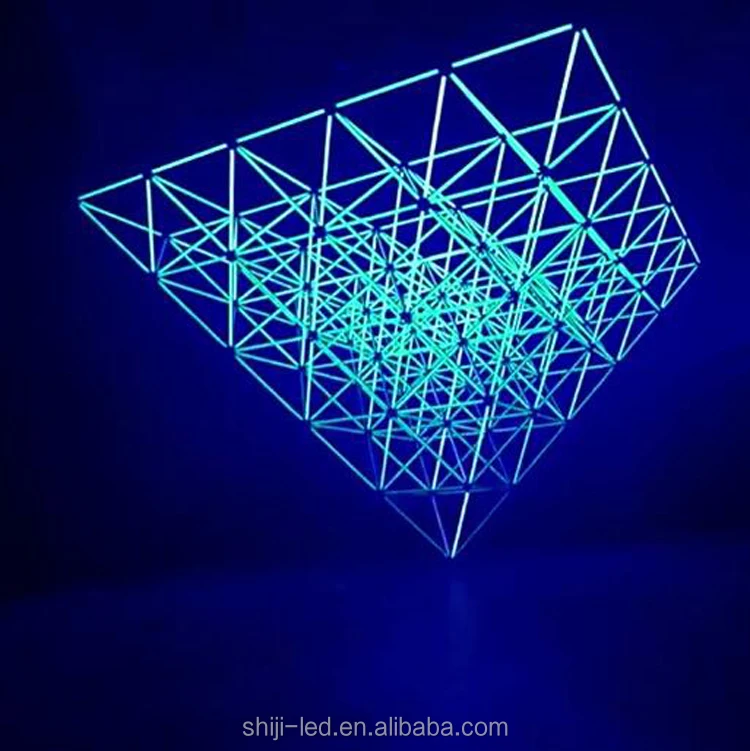 SHIJI Stage Event Decoration LED Wall Light Bar 40mm Matrix Tube Light RDM DMX512 3D Led Pixel Tube Light